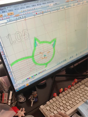 製作刺繡稿 製作刺繡稿